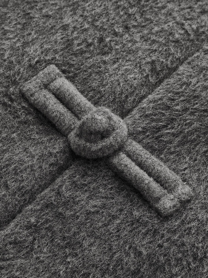 Frog Button Wool Blend Coat