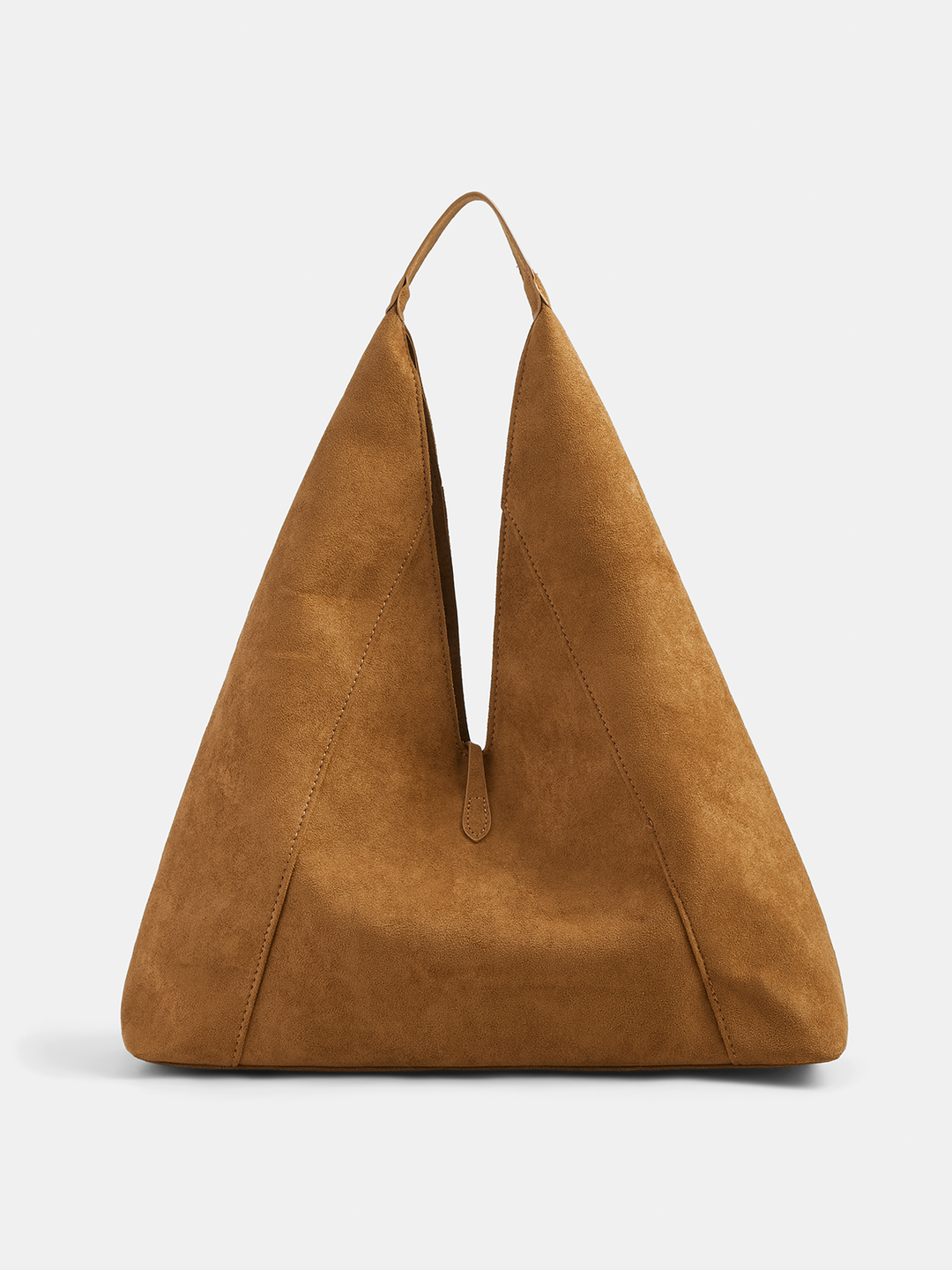 Large Suede Effect Casual Tote Bag