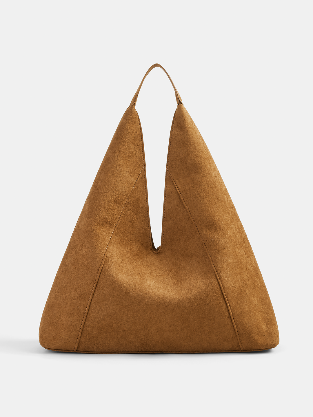 Large Suede Effect Casual Tote Bag