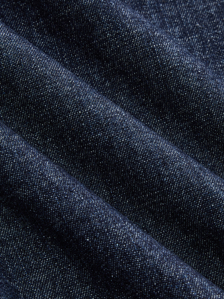 Decorative Buckle Twist Waist Straight Leg Jeans