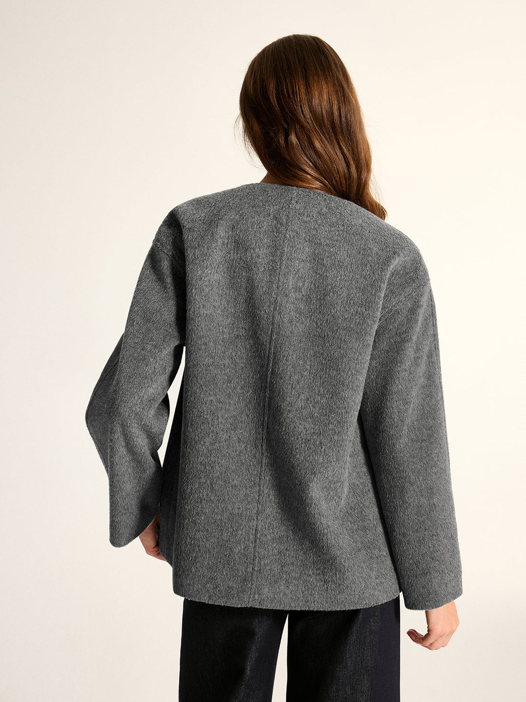 Frog Button Wool Blend Coat