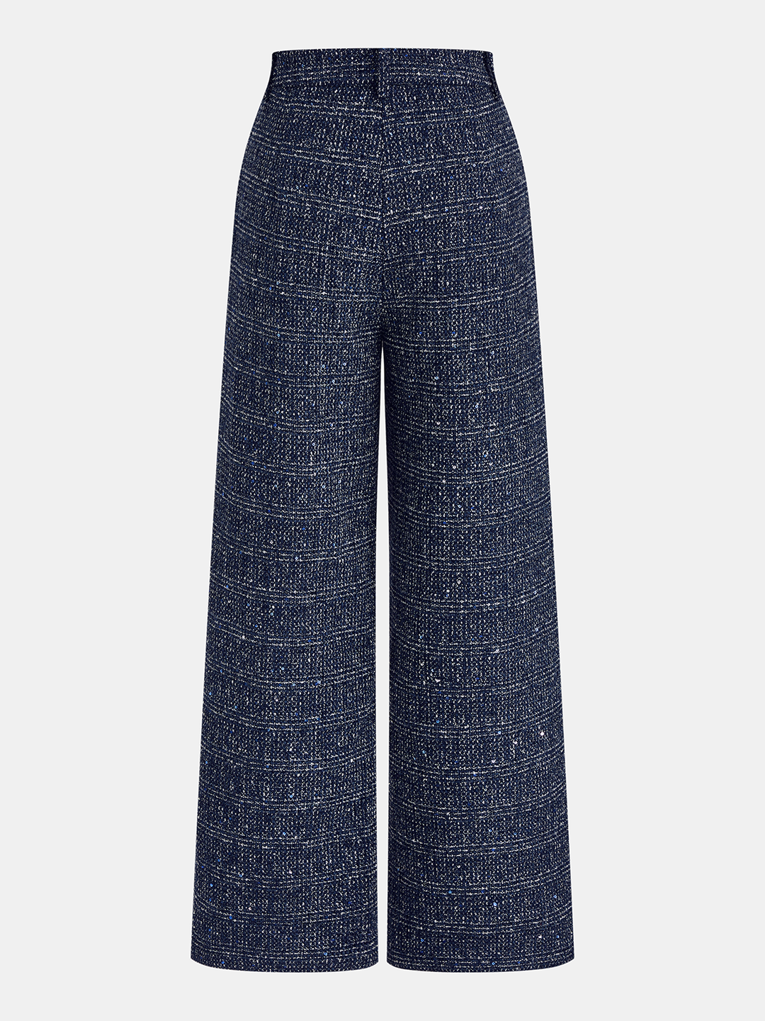 Wool Blend Tweed Two‑Piece Pants Set