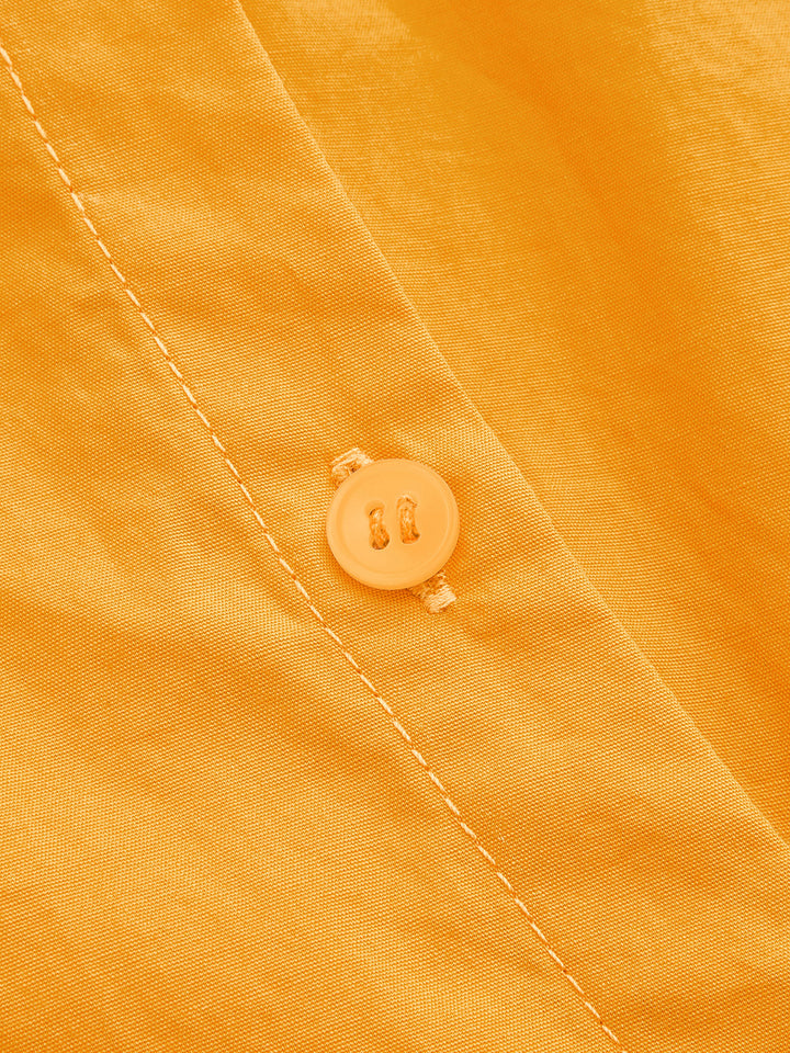 Wrap‑Style Diagonal Button Shirt