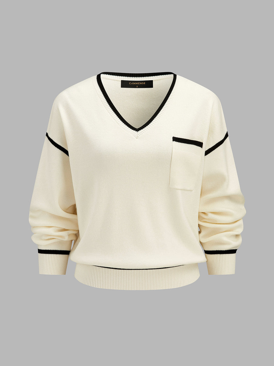 Contrast Trim Wool Blend Knit Co‑ord Set