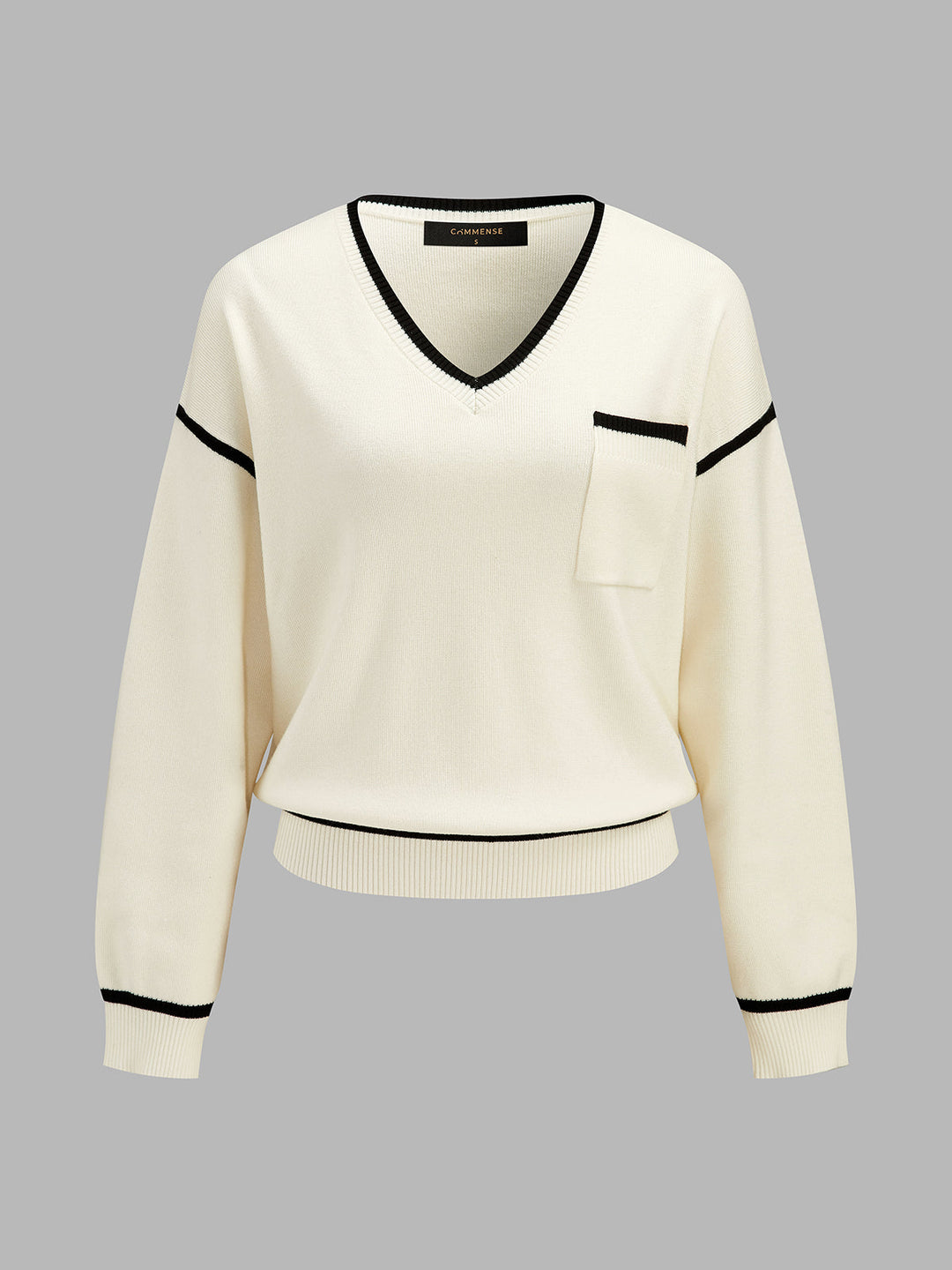 Contrast Trim Wool Blend Knit Co‑ord Set