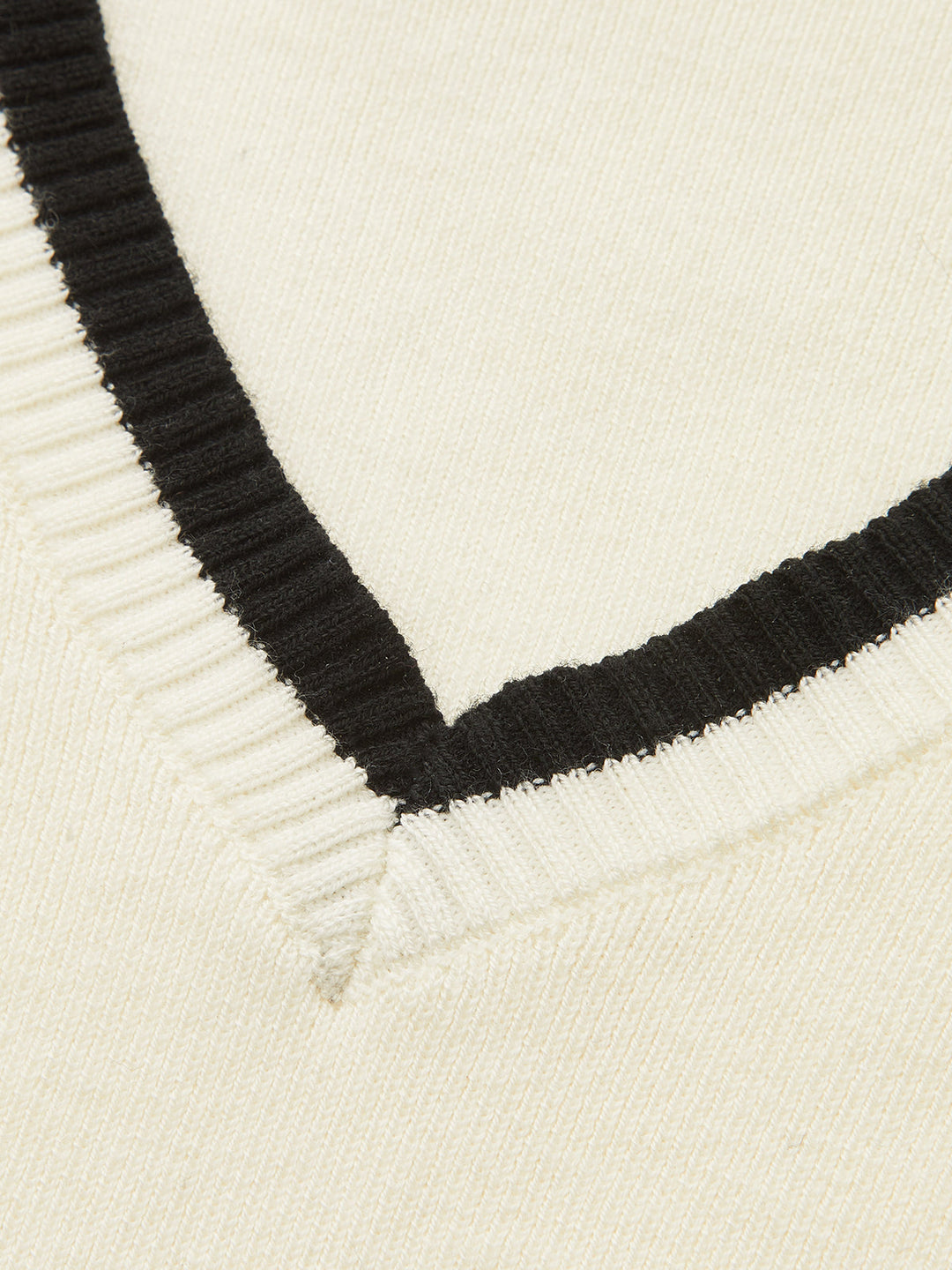 Contrast Trim Wool Blend Knit Co‑ord Set