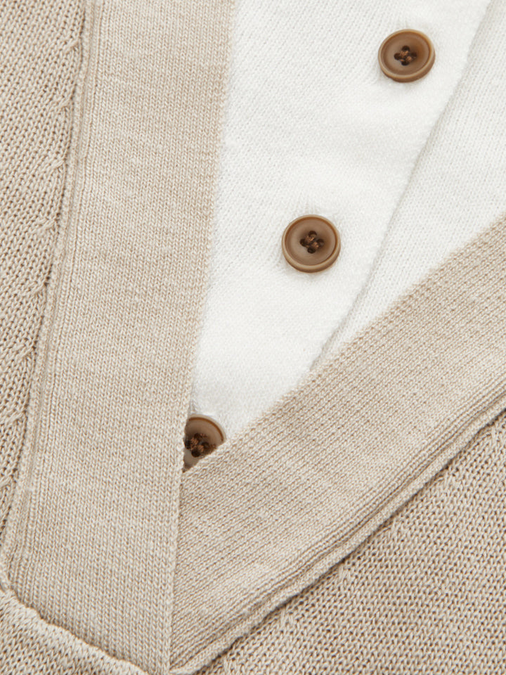 Fake Two Piece Knit Vest