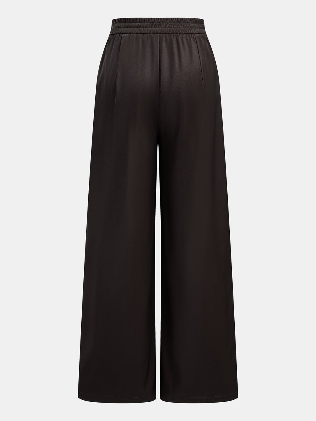 Floral Print Satin Wide Leg Pants