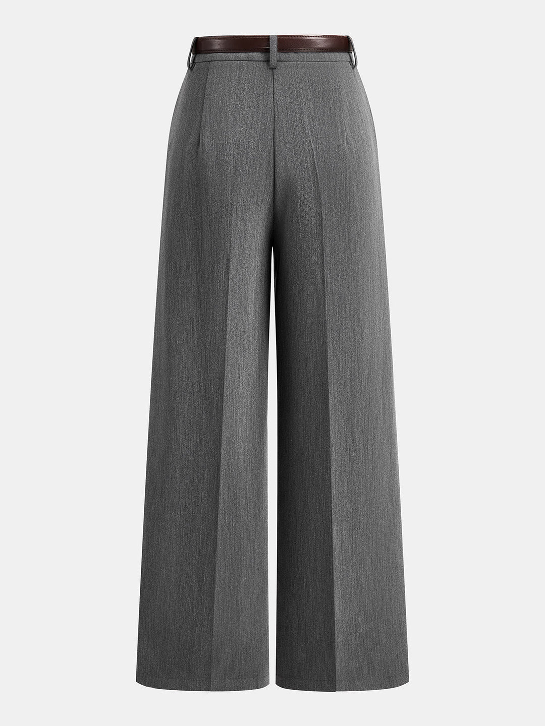 Tailored Pleated Belted Wide Leg Pants