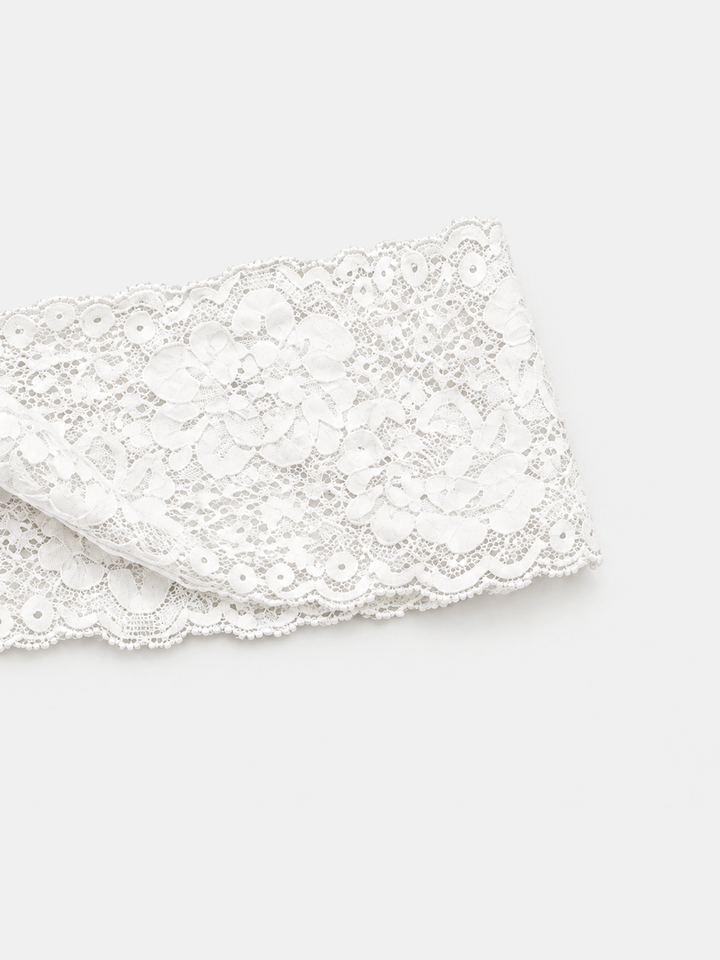 Floral Lace Wide Headband