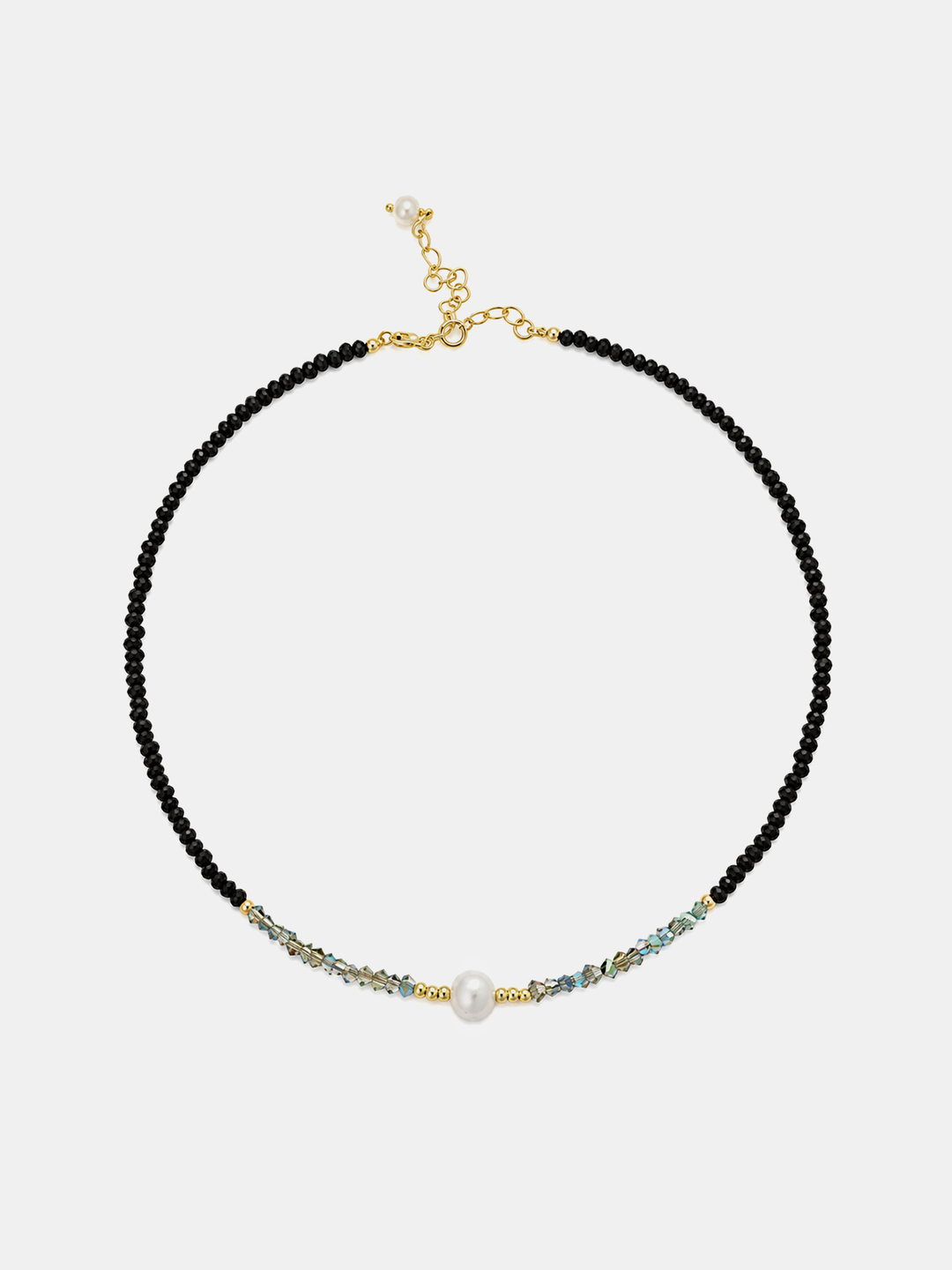 Single Pearl Beaded Choker Necklace