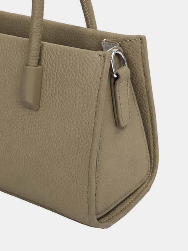 Dual Strap Leather Handbag