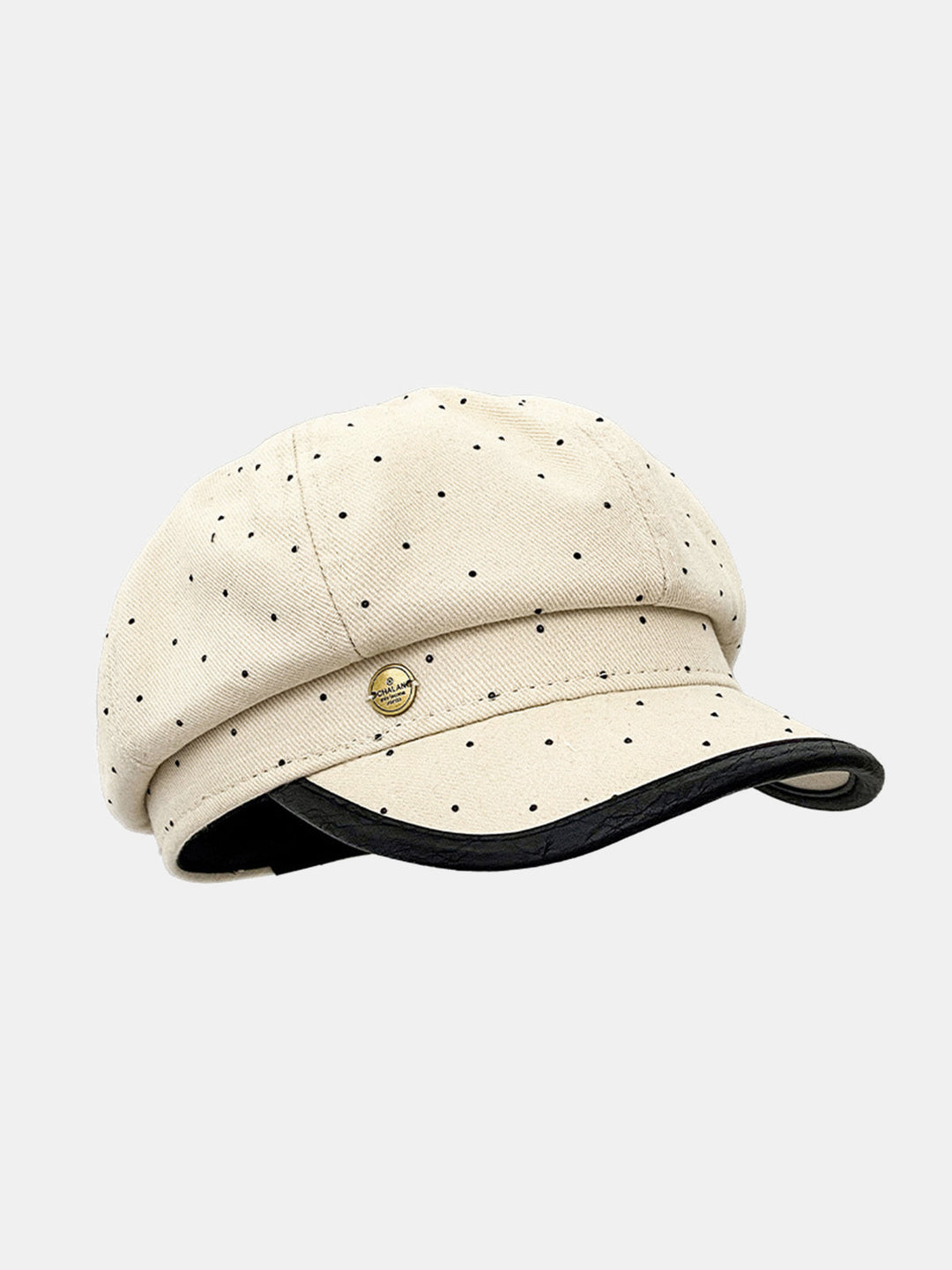 Polka Dot Newsboy Cap