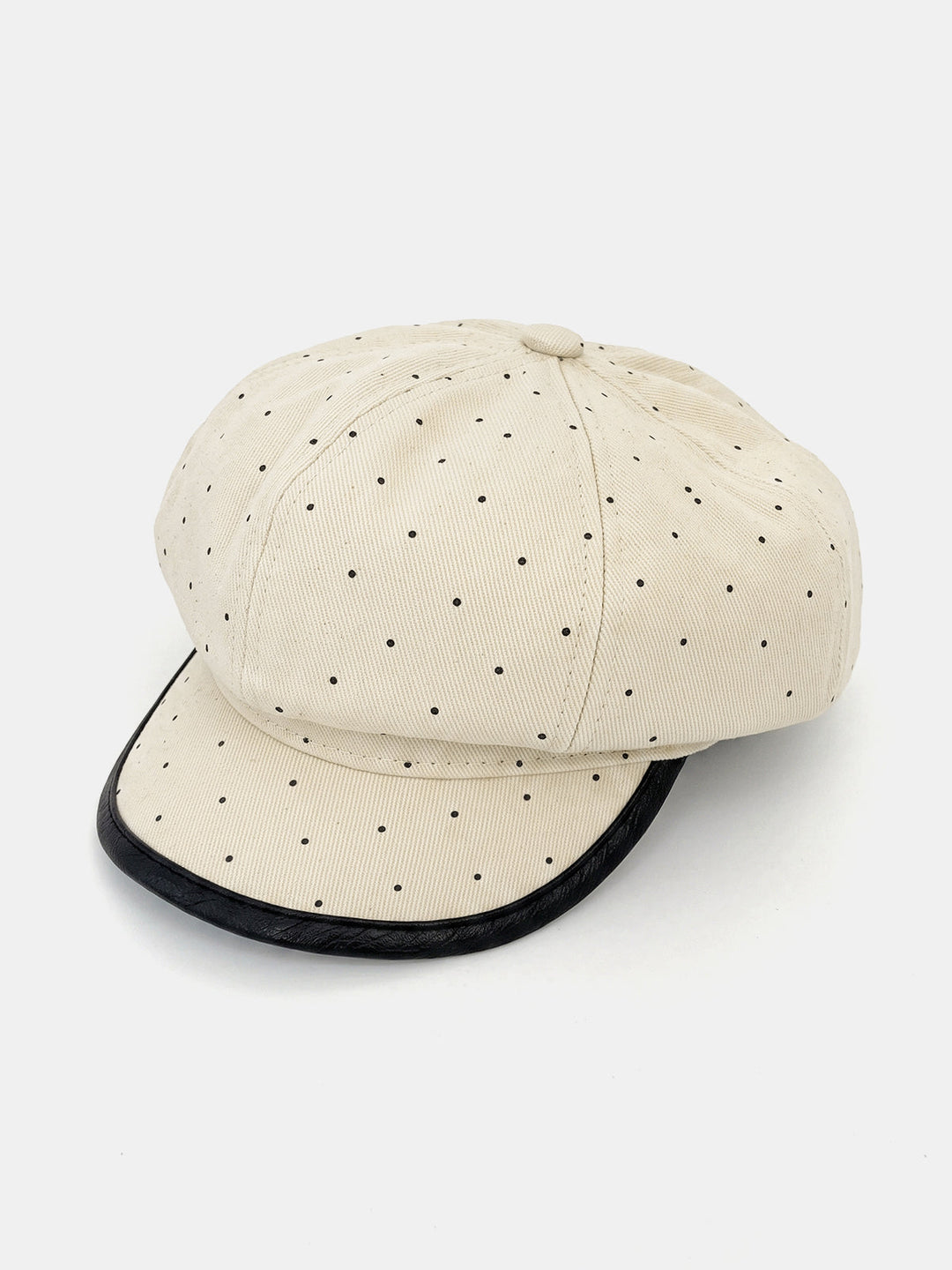 Polka Dot Newsboy Cap