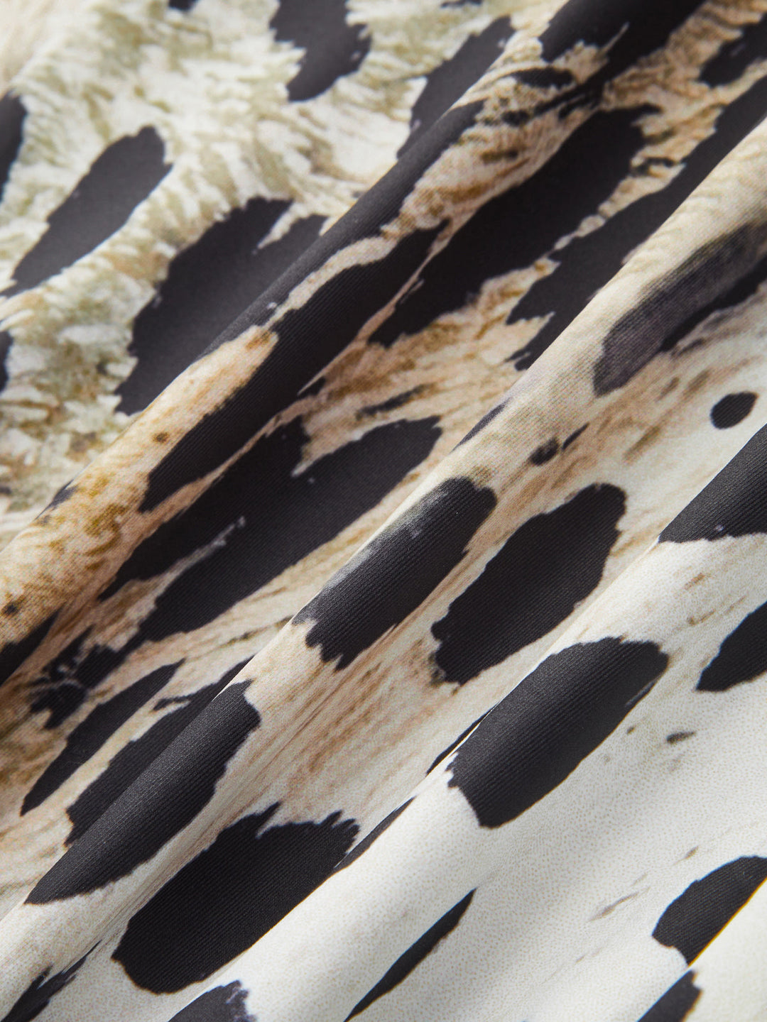 Leopard Print Mock Neck Bodysuit