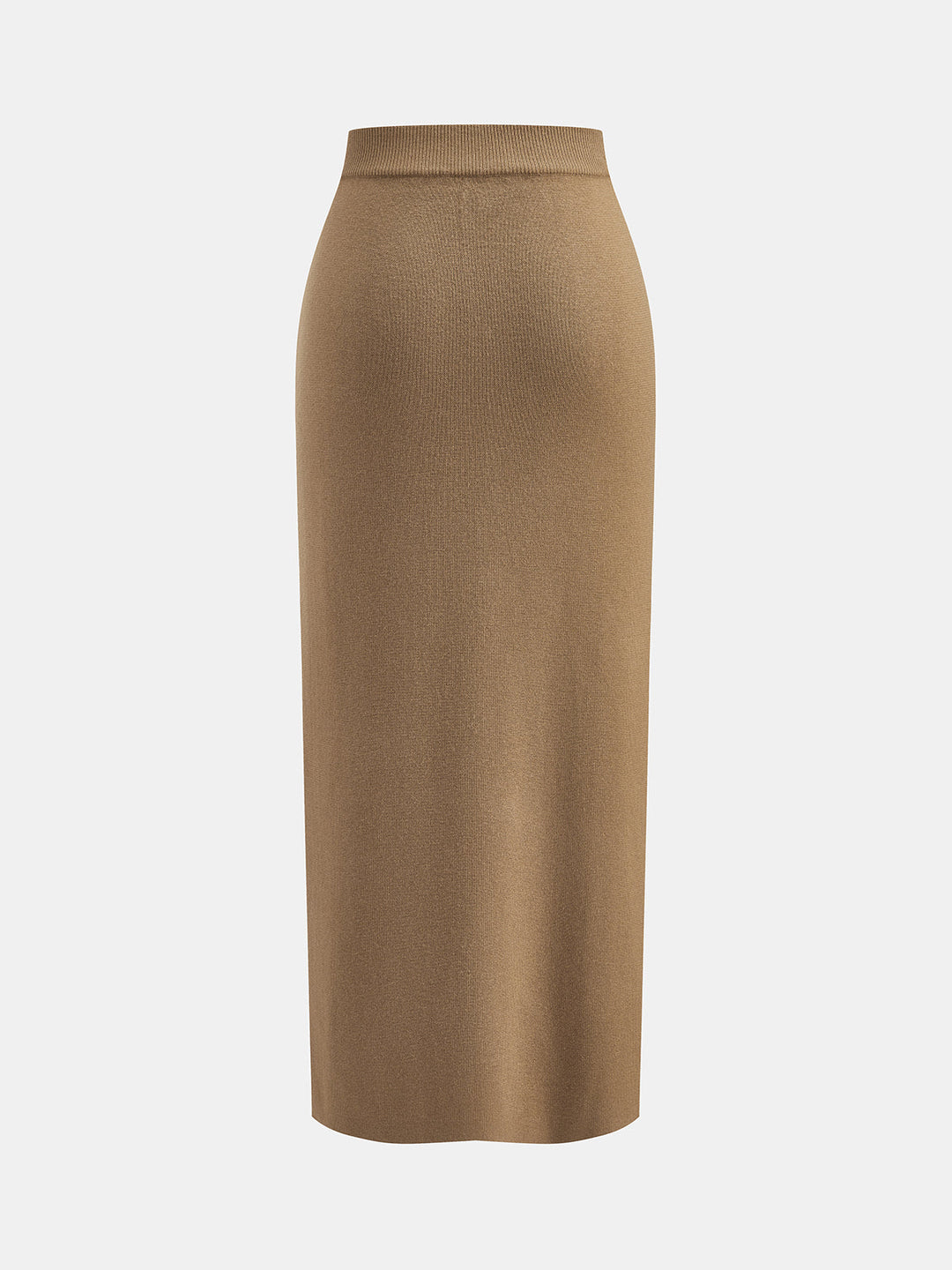 Metal Button Knit Top Pencil Midi Skirt Co‑ord