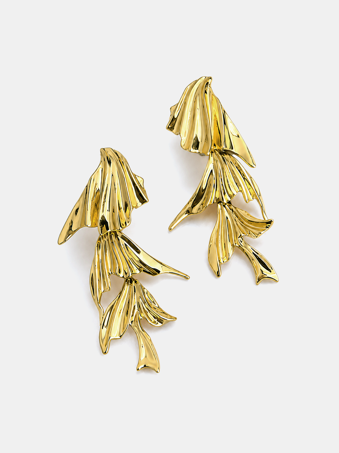 Ginkgo Leaf Dangle Earrings