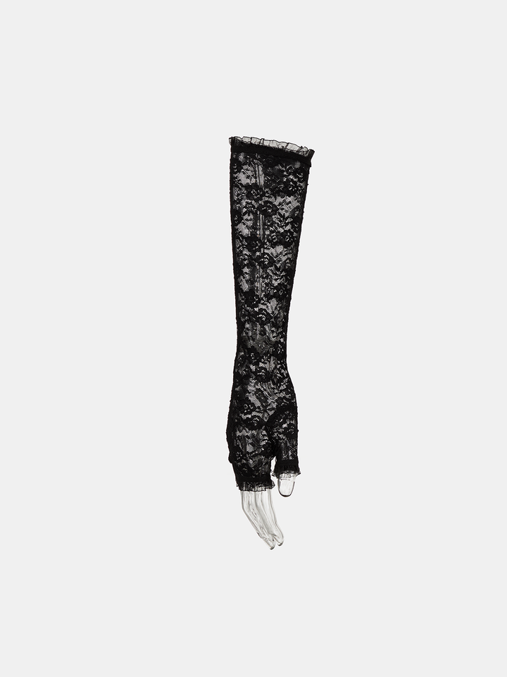 Lace Fingerless Long Gloves