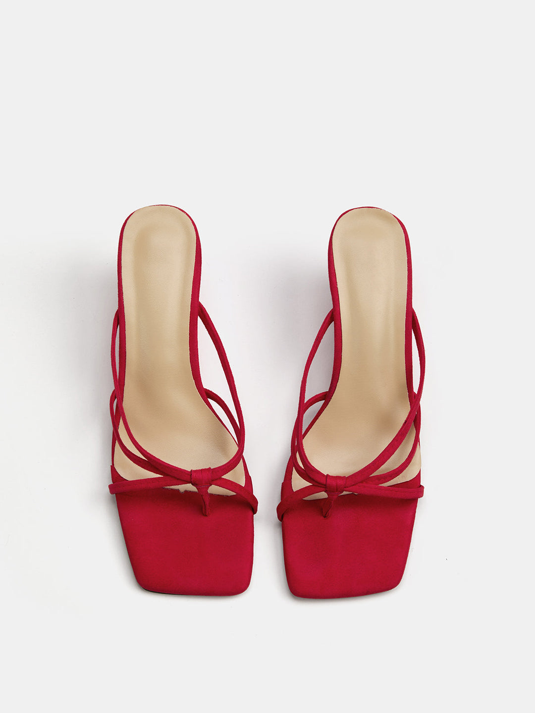 Square Toe Wedge Thong Sandals