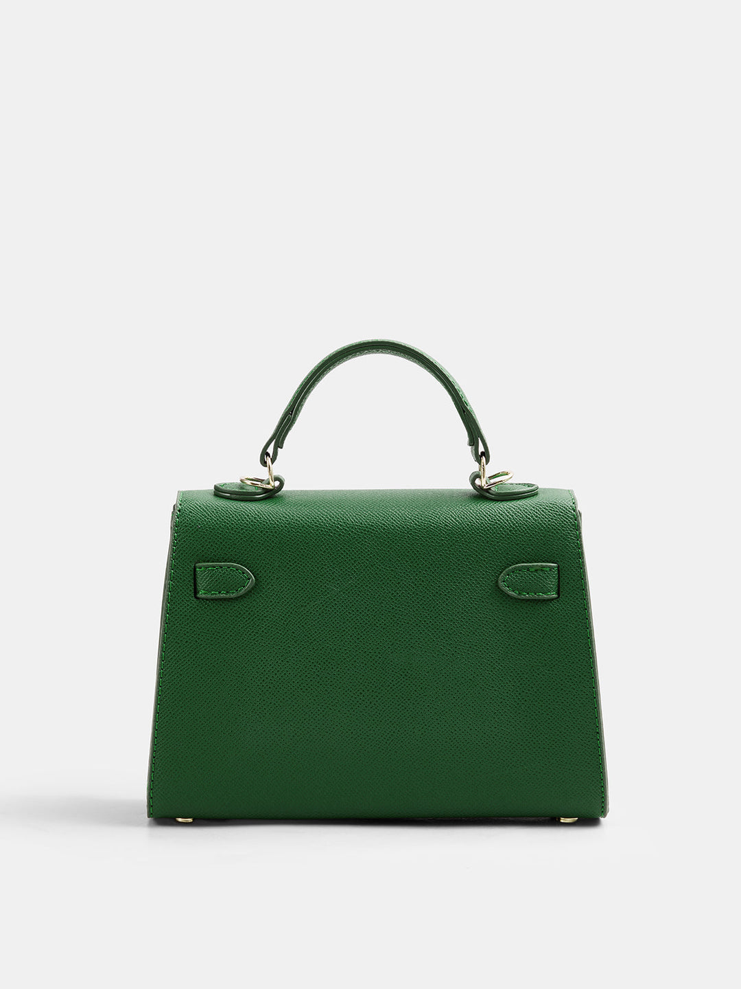 Crossbody Top‑Handle Lock Flap Handbag