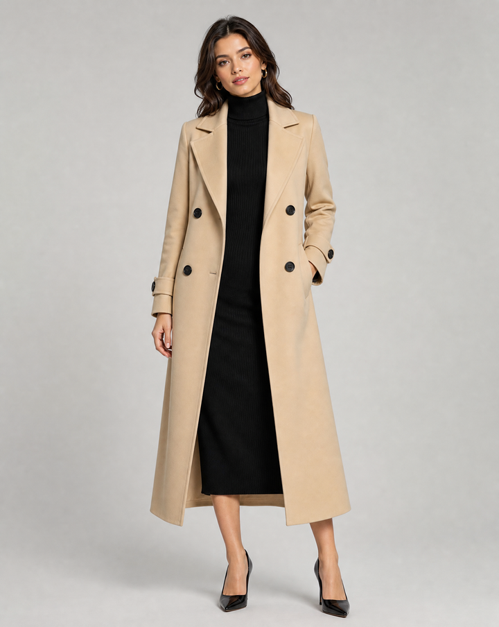Wool Coat – Stylish Long Design for Warmth and Versatility