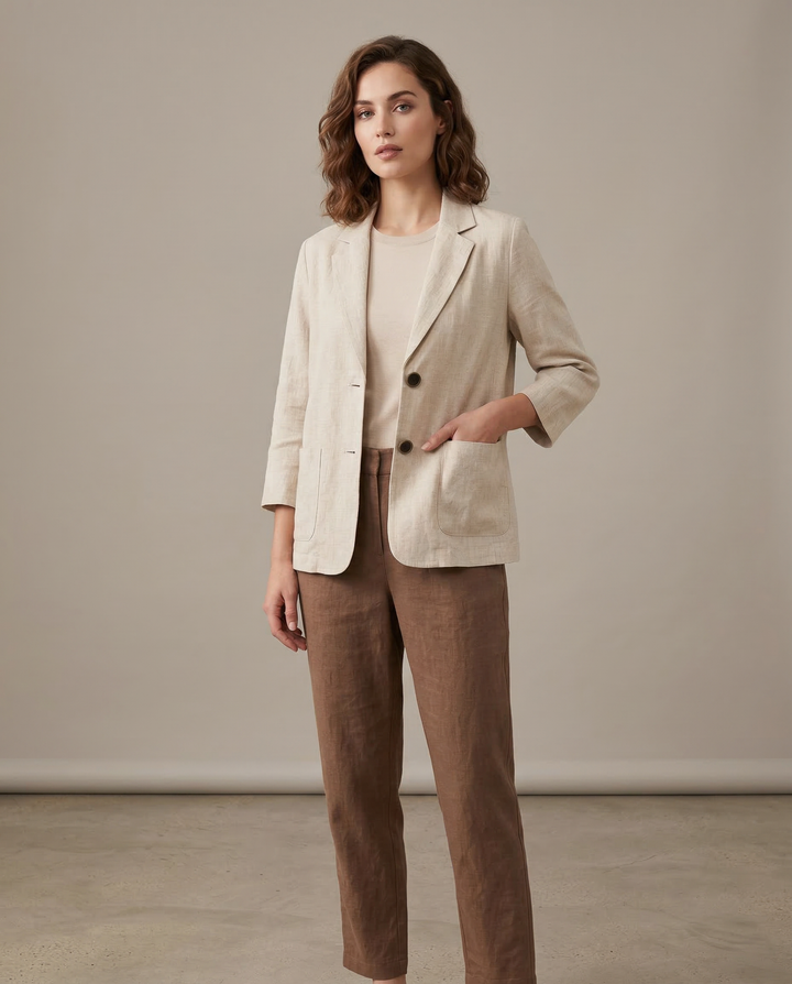 Korean Style Blazer Jacket – Lightweight Loose Fit for Spring & Autumn