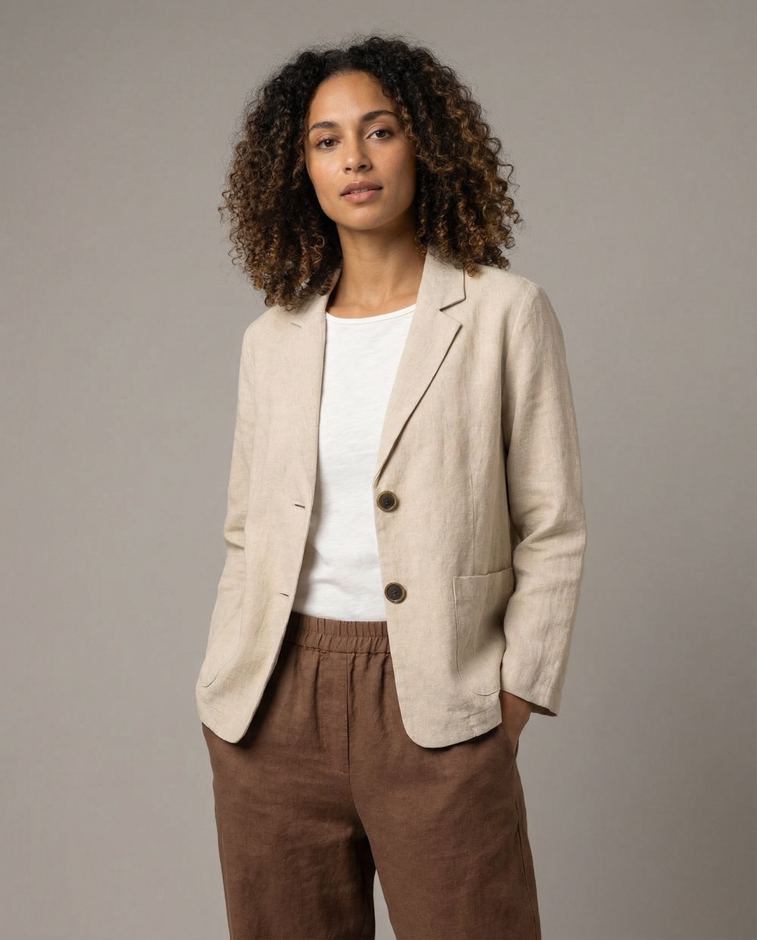 Korean Style Blazer Jacket – Lightweight Loose Fit for Spring & Autumn