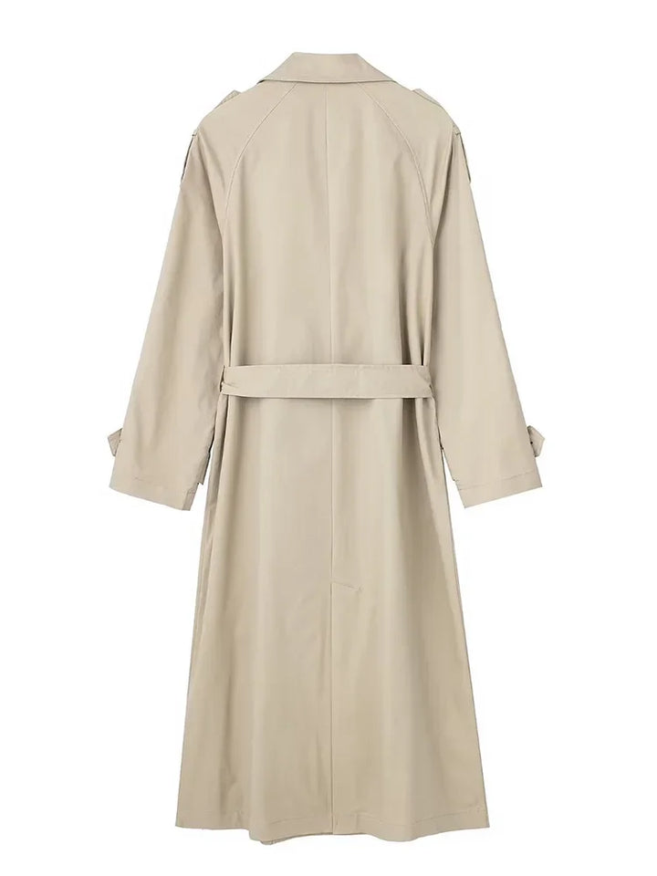 Black Trench Coat Women – Chic Double Breasted Design for Stylish Layering